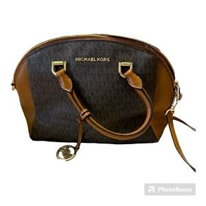 Michael Kors Small Logo Satchel with Shoulder Strap